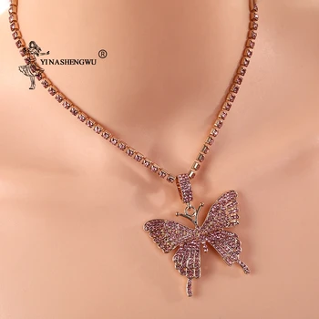 Butterfly Necklace Chain Crystal Hip Hop Jewelry Accessories Bling Rhinestone Iced Out Punk Pendant Necklace Statement Luxury
Butterfly Necklace Chain Crystal Hip Hop Jewelry Accessories Bling Rhinestone Iced Out Punk Pendant Necklace Statement Luxury