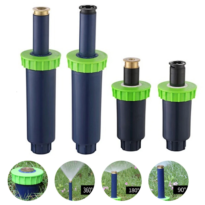 Adjustable Pop Up Sprinklers for Garden Female Thread 90-360 Degrees Automatic Retractable Lawn Irrigation Sprinkler 5 Pcs
Adjustable Pop Up Sprinklers for Garden Female Thread 90-360 Degrees Automatic Retractable Lawn Irrigation Sprinkler 5 Pcs