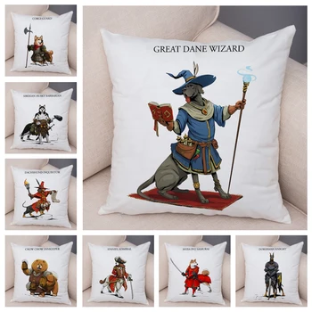 Cartoon Dog Cos Medieval knight Cushion Cover for Sofa Home Decor Funny Pet Cat Pillow Case Decor Animal Plush Pillowcase 45x45
Cartoon Dog Cos Medieval knight Cushion Cover for Sofa Home Decor Funny Pet Cat Pillow Case Decor Animal Plush Pillowcase 45x45