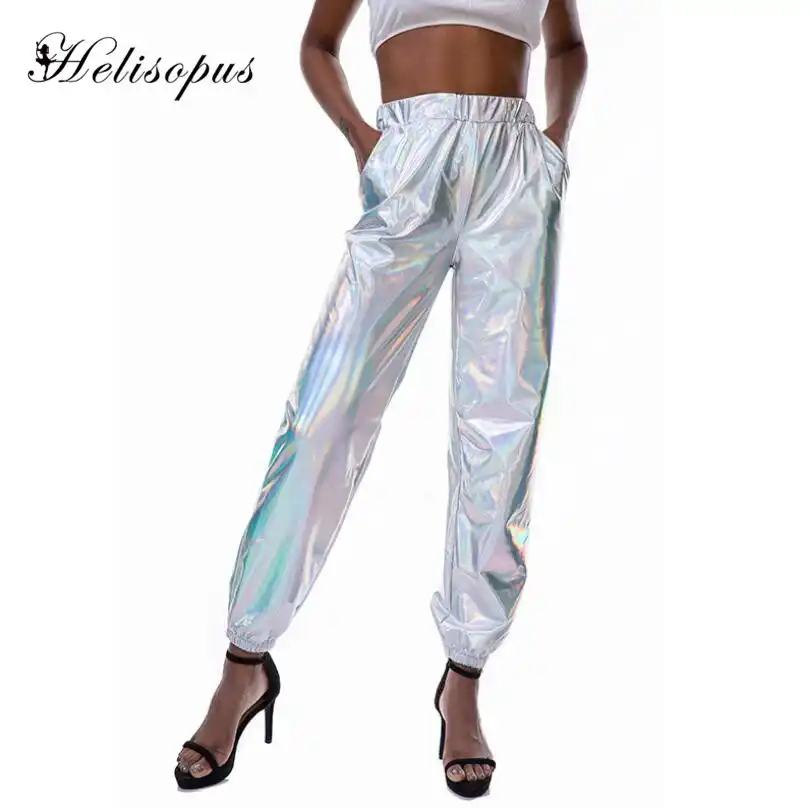 holographic cargo pants