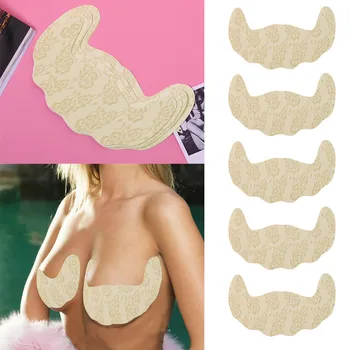 Women's Petal Adhesive Push Up Lace Invisible Bra Nipple Stickers Breast Cover U Shape Tape Sticker Disposable Paste Chest GK 
Women's Petal Adhesive Push Up Lace Invisible Bra Nipple Stickers Breast Cover U Shape Tape Sticker Disposable Paste Chest GK