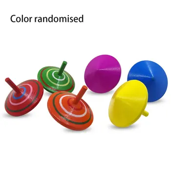 Wooden Colorful Rotary Gyroscope Large Size Fun Challenging Traditional Parent-child Toys With Random Colors 
Wooden Colorful Rotary Gyroscope Large Size Fun Challenging Traditional Parent-child Toys With Random Colors