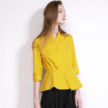 Women Chiffon Shirt Women's Shirt Spring and Summer New Slimming Belly Cover Solid Color Irregular Top Temperament Very Shirt
Women Chiffon Shirt Women's Shirt Spring and Summer New Slimming Belly Cover Solid Color Irregular Top Temperament Very Shirt
