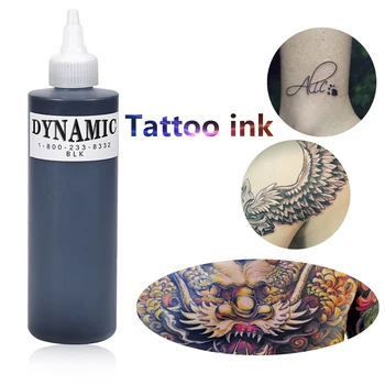 

Drop Shipping Black Dynamic Tattoo Ink Permanent Makeup Microblading Pigment Body Art Paint Tattoo Supply 250ML HOT Sale