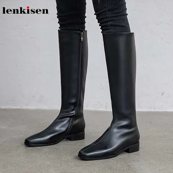 Lenkisen classic knight boots microfiber med heels side zipper black colors punk fashion winter warm women thigh high boots L68
Lenkisen classic knight boots microfiber med heels side zipper black colors punk fashion winter warm women thigh high boots L68