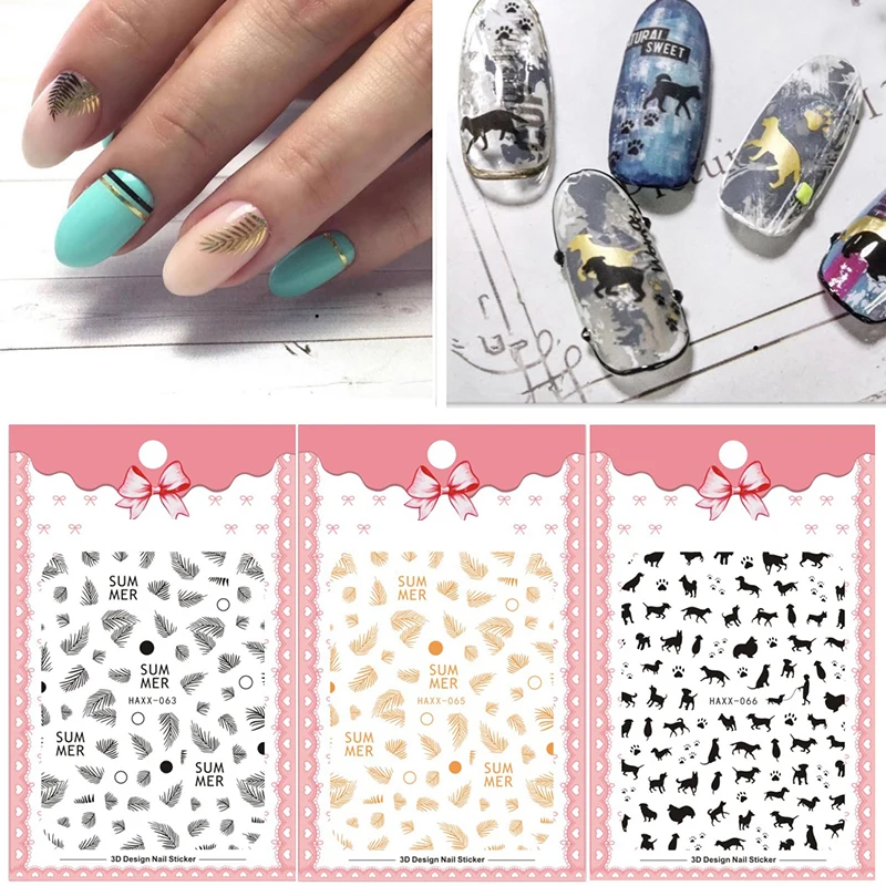1 Sheet 3D Nail Sticker Flowers Leaves Patterns Transfer Decals Stickers Paper Decoration DIY Design Nail Art Accessories
1 Sheet 3D Nail Sticker Flowers Leaves Patterns Transfer Decals Stickers Paper Decoration DIY Design Nail Art Accessories