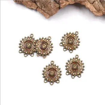 12pcs Round Connector DIY Earring Antique Bronze Pendant Earrings Four Hole Earring Connectors
12pcs Round Connector DIY Earring Antique Bronze Pendant Earrings Four Hole Earring Connectors