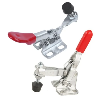 101A 50Kg 110 Lbs Holding Capacity Red Vertical Toggle Clamp with 1Pc 27Kg Anti-Slip U Shape Toggle Clamp
101A 50Kg 110 Lbs Holding Capacity Red Vertical Toggle Clamp with 1Pc 27Kg Anti-Slip U Shape Toggle Clamp