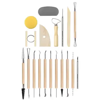 61PCS Ceramic Clay Tools Set Polymer Clay Tools Pottery Tools Set Wooden Pottery X6HC
61PCS Ceramic Clay Tools Set Polymer Clay Tools Pottery Tools Set Wooden Pottery X6HC