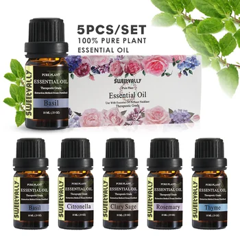 5pcs Pure Natural Basil Thyme Clary Sage 10ml Water-soluble Aromatherapy Skin Care Anti-aging Essential Oil
5pcs Pure Natural Basil Thyme Clary Sage 10ml Water-soluble Aromatherapy Skin Care Anti-aging Essential Oil
