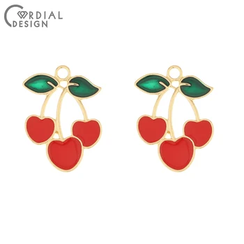 Cordial Design 100Pcs 18*25MM Jewelry Accessories/Hand Made/DIY Pendant/Paint Effect/Cherry Shape/Earring Findings/Charms
Cordial Design 100Pcs 18*25MM Jewelry Accessories/Hand Made/DIY Pendant/Paint Effect/Cherry Shape/Earring Findings/Charms