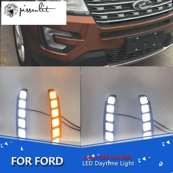 For Ford Explorer 2016 17 Accessories Yellow Turn Signal Function Waterproof Car LED DRL 12V LED Daytime Running Light Daylight
For Ford Explorer 2016 17 Accessories Yellow Turn Signal Function Waterproof Car LED DRL 12V LED Daytime Running Light Daylight
