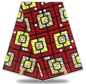 High Quality Ankara African Wax Print Fabric 100% Cotton 6 Yards Ghana Nigeria Wax Fabric For Sewing Dress
High Quality Ankara African Wax Print Fabric 100% Cotton 6 Yards Ghana Nigeria Wax Fabric For Sewing Dress