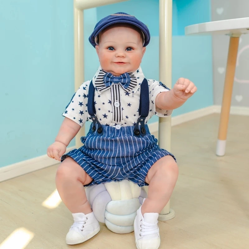 New 60CM Reborn Baby Toddler Boy Maddie Soft Body Flexible Hand-Drawing Hair 3D Skin Tone with Veins Collectible Bebe doll
New 60CM Reborn Baby Toddler Boy Maddie Soft Body Flexible Hand-Drawing Hair 3D Skin Tone with Veins Collectible Bebe doll
