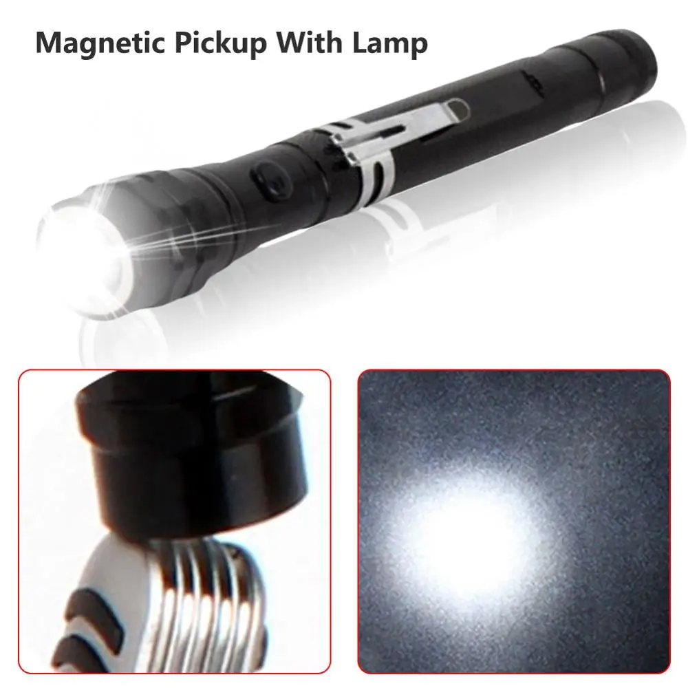 Magnetic Extendable Pick Up Tool Magnetic Picking Tool with LED Flash Light Retriever Wand 19 to 57 cm Magnet Stick
Magnetic Extendable Pick Up Tool Magnetic Picking Tool with LED Flash Light Retriever Wand 19 to 57 cm Magnet Stick
