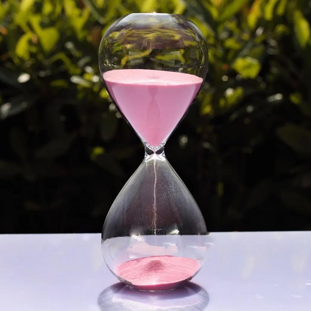 Large Fashion Colorful Sand Glass Sandglass Hourglass Timer Clear Smooth Glass Home Desk Decor Xmas Birthday Gift (Pink, 10 Minu
Large Fashion Colorful Sand Glass Sandglass Hourglass Timer Clear Smooth Glass Home Desk Decor Xmas Birthday Gift (Pink, 10 Minu