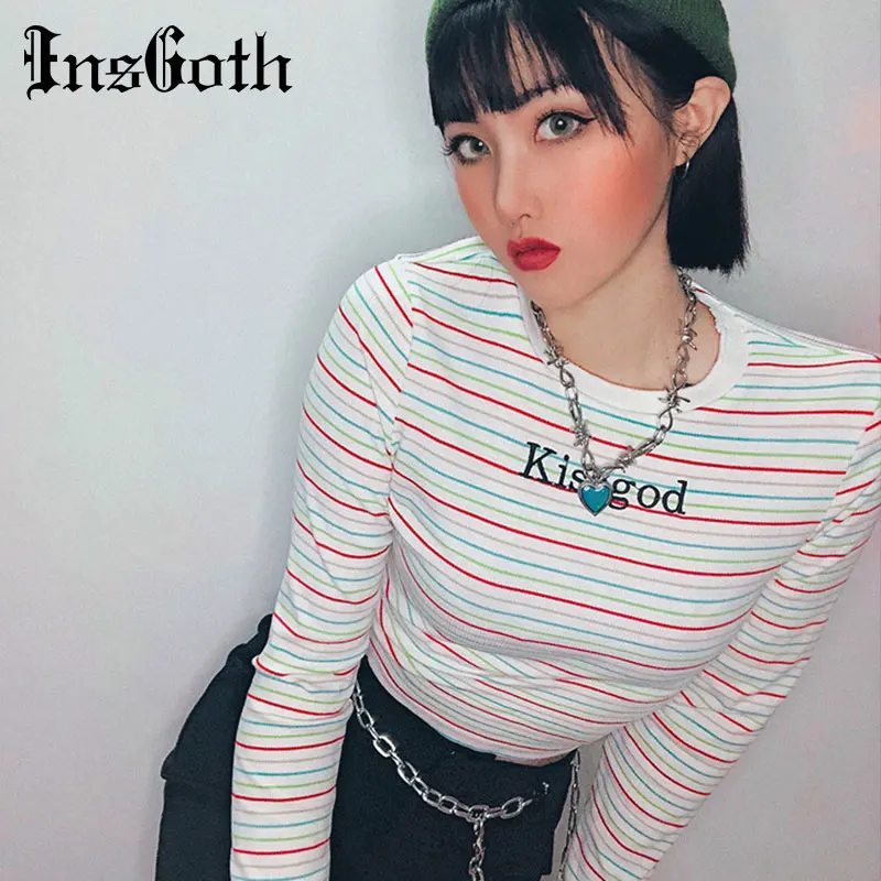 InsGoth Women Bodycon T-shirt Autumn Casual Straped Long Sleeve Top Fashion Streetwear Female O-neck Tshirt Autumn Lady Top
InsGoth Women Bodycon T-shirt Autumn Casual Straped Long Sleeve Top Fashion Streetwear Female O-neck Tshirt Autumn Lady Top