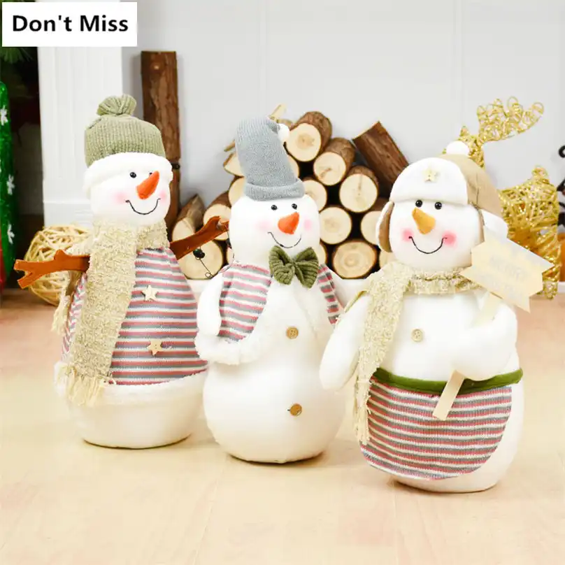 christmas decorations for home snowman figures xmas tree decor