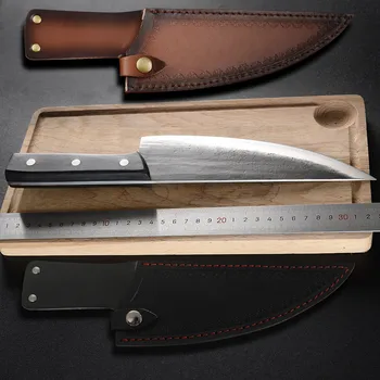 SOWOLL Handmade Full Tang Camping Serbian Chef Forging Knife High Quality Sliced Kitchen Butcher Knife Case Cover Sheath
SOWOLL Handmade Full Tang Camping Serbian Chef Forging Knife High Quality Sliced Kitchen Butcher Knife Case Cover Sheath