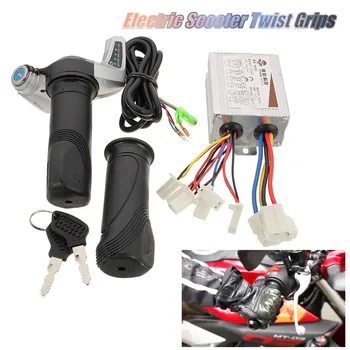 DC 24V 500W Motor Brushed Controller Electric Throttle Twist Grip Power Display Set Fits 7/8'' Handle Bars Scooter Motoycycle
DC 24V 500W Motor Brushed Controller Electric Throttle Twist Grip Power Display Set Fits 7/8'' Handle Bars Scooter Motoycycle