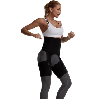 3 in 1 High Waist Slim Thigh Trimmer Legs Shaper Women Neoprene Tummy Control Butt Lifter Waist Legs Trainer Belt Dropshipping