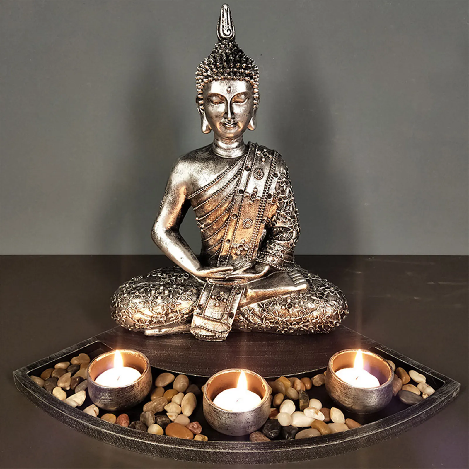 Фото Тайская статуя Будды подсвечник горелка подставка для благовоний Будда с