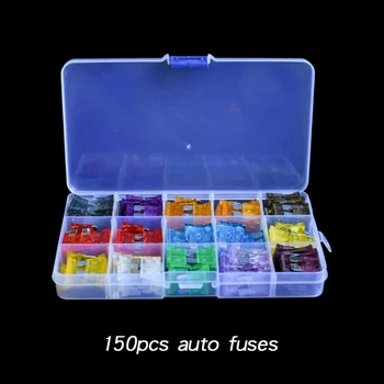 150pcs medium vehicle fuse box with insert fuse, automobile fuse, mixed with 2a-40a blade fuse
150pcs medium vehicle fuse box with insert fuse, automobile fuse, mixed with 2a-40a blade fuse