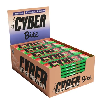 Bars protein cyber bite whey "strawberry" 30 PCs/30g
Bars protein cyber bite whey "strawberry" 30 PCs/30g