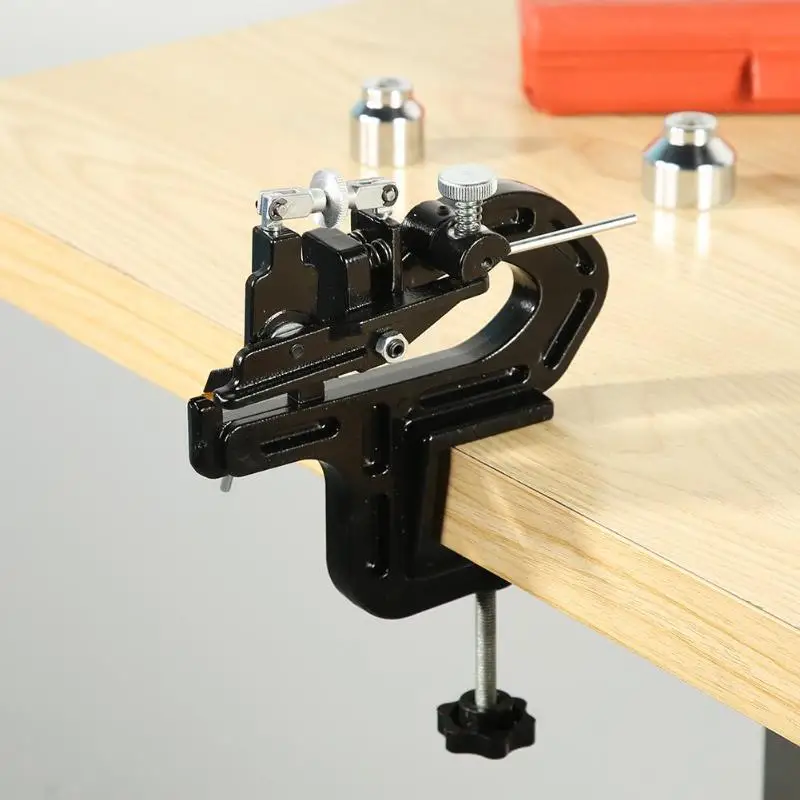 Manual Leather Peeler Labor-saving G-clamp Edge Skiving Cutter Aluminum Adjustable DIY Leathercraft Paring Machine
Manual Leather Peeler Labor-saving G-clamp Edge Skiving Cutter Aluminum Adjustable DIY Leathercraft Paring Machine