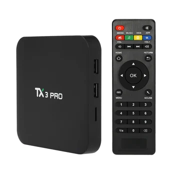 TX3 PRO Android 7.1 TV Box Amlogic S905W 1GB / 8GB H.265 DLNA WiFi & LAN Smart Media Player EU Plug smart tv for iptv телевизор
TX3 PRO Android 7.1 TV Box Amlogic S905W 1GB / 8GB H.265 DLNA WiFi & LAN Smart Media Player EU Plug smart tv for iptv телевизор