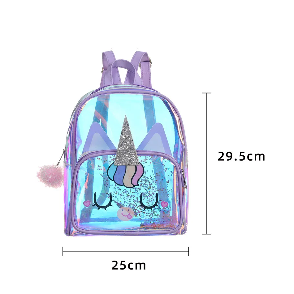 2021 New Unicorn Transparent Backpack Cartoon Tpu Children's Laser Colorful Backpacks Girls Spring Outing School Bag Kids Bags 2021 New Unicorn Transparent Backpack Cartoon Tpu Children's Laser Colorful Backpacks Girls Spring Outing School Bag Kids Bags