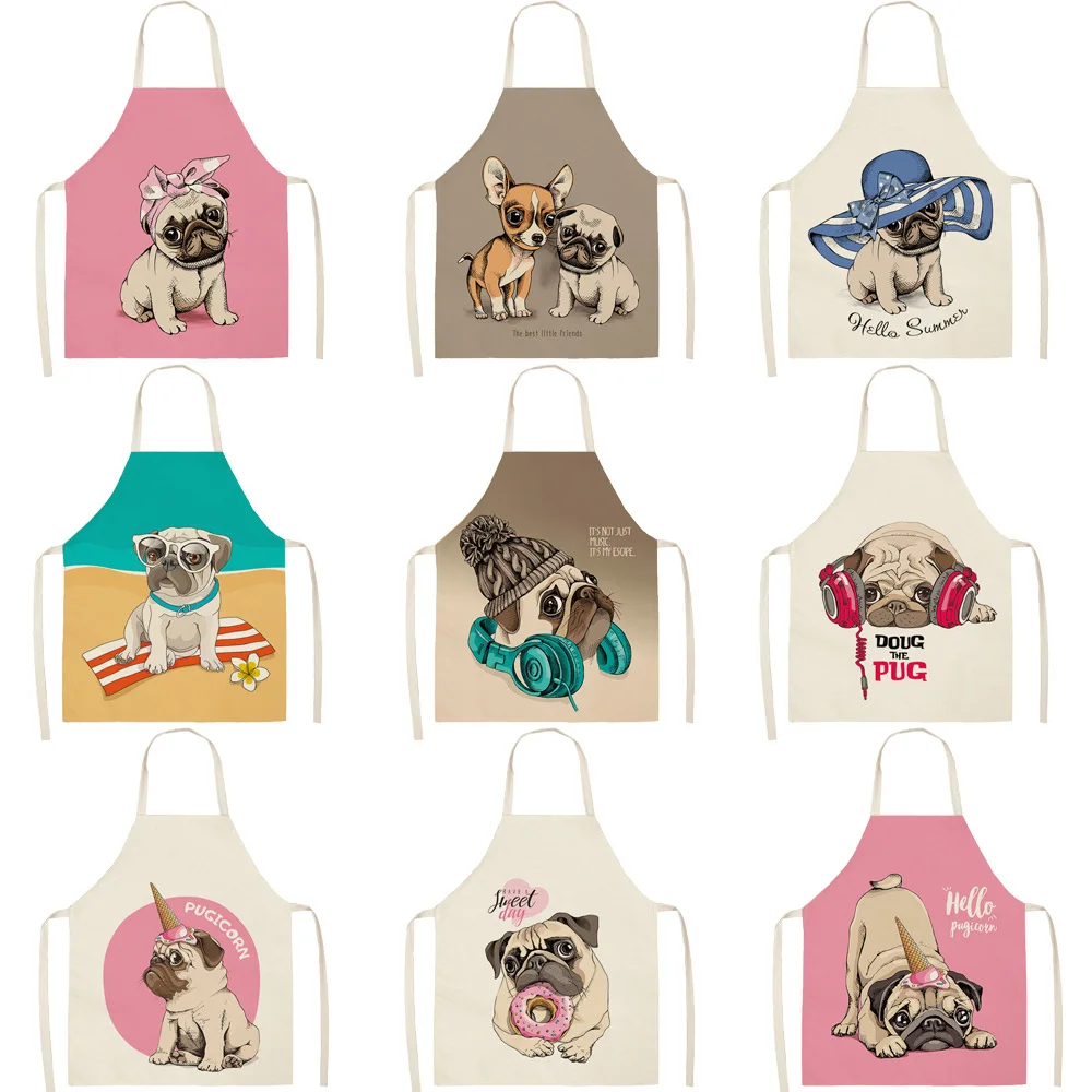 High Quality Cute Dog Apron Fabric linen printed bodice overalls apron Home Cooking Baking Bibs Cleaning Tools
High Quality Cute Dog Apron Fabric linen printed bodice overalls apron Home Cooking Baking Bibs Cleaning Tools