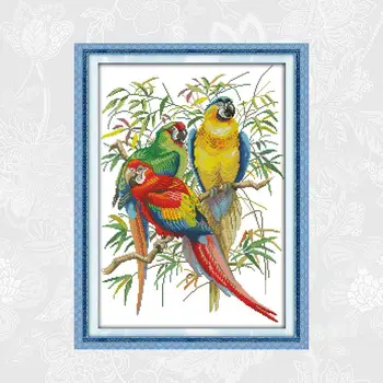 Scarlet Macaw Paintings Cross Stitch Printed Canvas DIY Handmade Embroidery Sets for Needlework DMC Cotton Thread Crafts 
Scarlet Macaw Paintings Cross Stitch Printed Canvas DIY Handmade Embroidery Sets for Needlework DMC Cotton Thread Crafts