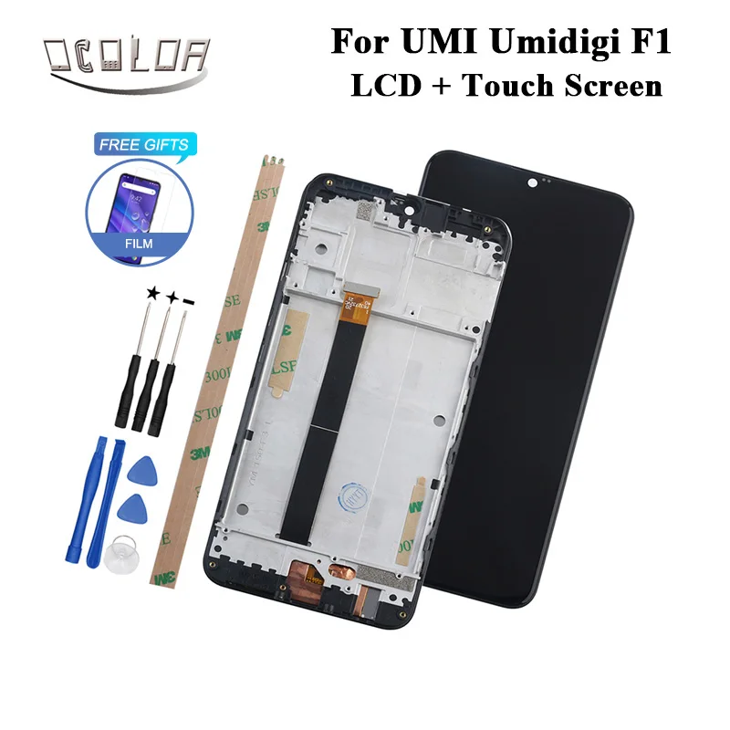 ocolor For UMI Umidigi F1 LCD Display and Touch Screen With Frame +Tools +Adhesive For UMI Umidigi F1 Play Phone +Film
ocolor For UMI Umidigi F1 LCD Display and Touch Screen With Frame +Tools +Adhesive For UMI Umidigi F1 Play Phone +Film