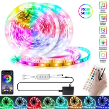LED Strip Light RGB 5050 Color Changing LED Lights with APP/Remote Control Music Sync Home Decor for Kitchen Room Bedroom Bar
LED Strip Light RGB 5050 Color Changing LED Lights with APP/Remote Control Music Sync Home Decor for Kitchen Room Bedroom Bar