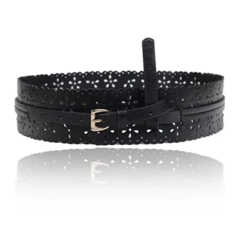 Womens Fashion Women Belt PU Leather Lady Hollow Flower Wide Waist Wide Waistband Bind Wide Belts Dress Adornment
Womens Fashion Women Belt PU Leather Lady Hollow Flower Wide Waist Wide Waistband Bind Wide Belts Dress Adornment