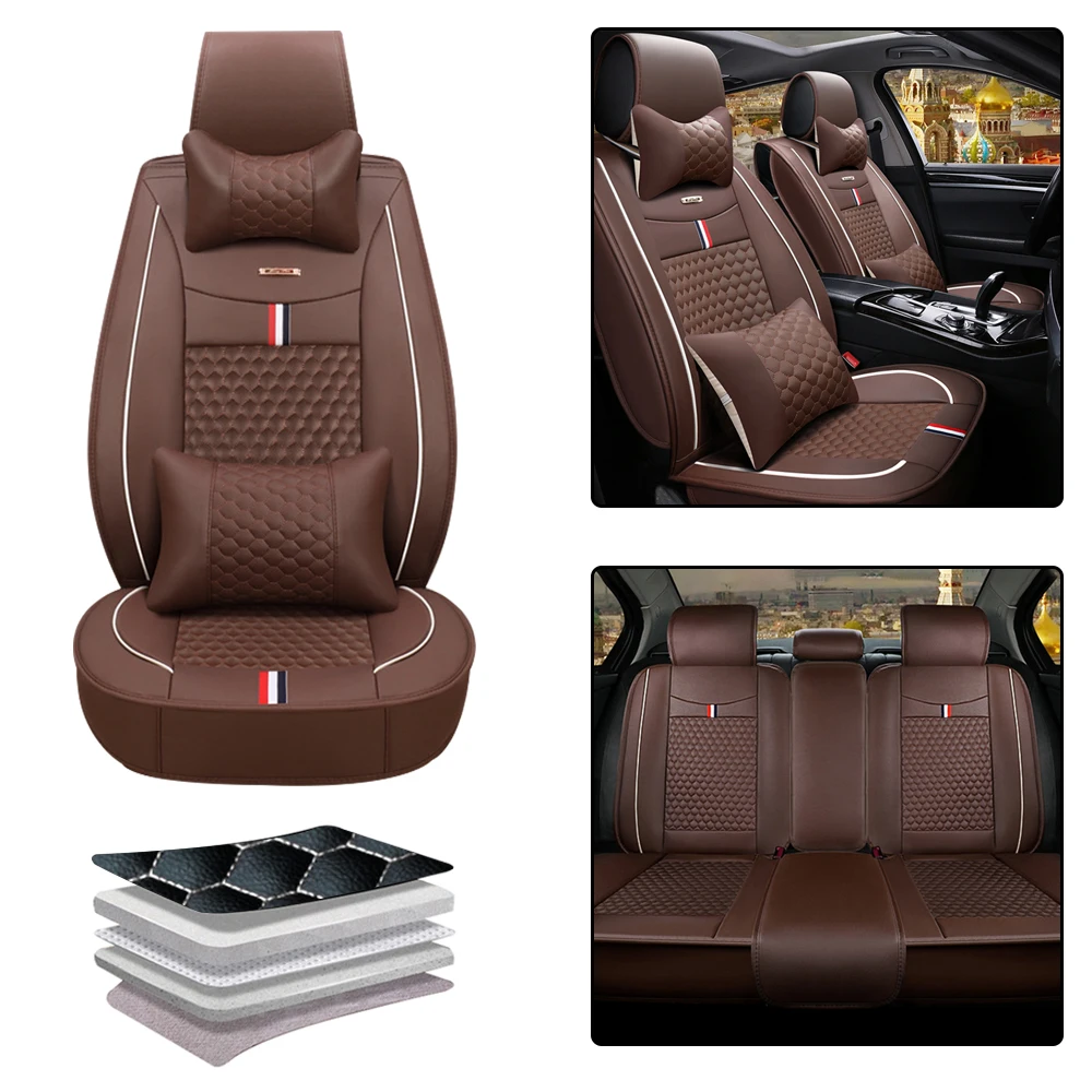 2023 Newest PU Leather Universal Car Seat Covers Full Set For 97% Car Model Accessories
2023 Newest PU Leather Universal Car Seat Covers Full Set For 97% Car Model Accessories