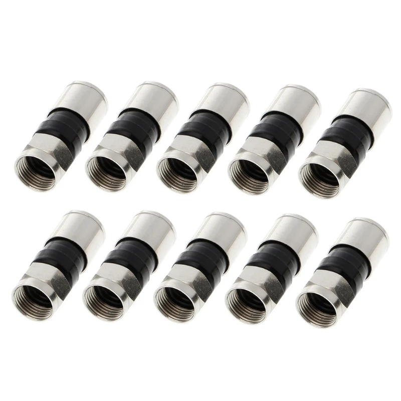 10 Pcs RG6 F Type Compression 2.7cm Snap Seal Plug Connector For Sky Satellite Virgin Cable Drop Ship Support
10 Pcs RG6 F Type Compression 2.7cm Snap Seal Plug Connector For Sky Satellite Virgin Cable Drop Ship Support