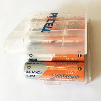 4Pcs PKCELL aa NIZN AA Rechargeable Battery 2500mWh 1.6V Green Battery Less Pollution and 1pc boxes hold case
4Pcs PKCELL aa NIZN AA Rechargeable Battery 2500mWh 1.6V Green Battery Less Pollution and 1pc boxes hold case