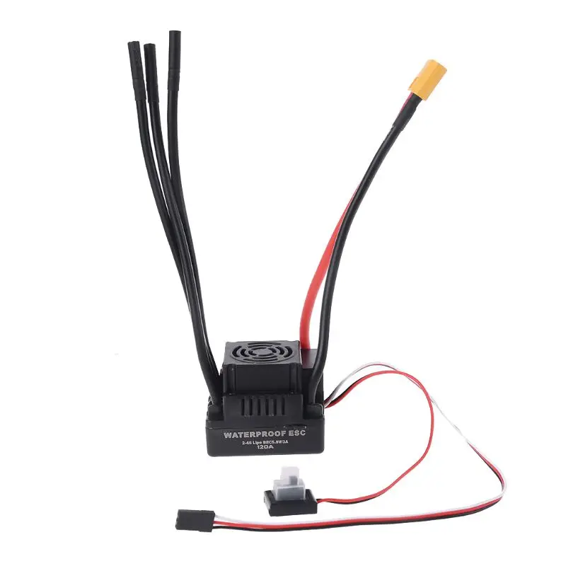 XT60 Plug Waterproof 120A RC Brushless ESC for 1:8 RC Car 1/10 New Short Course R7RB
XT60 Plug Waterproof 120A RC Brushless ESC for 1:8 RC Car 1/10 New Short Course R7RB