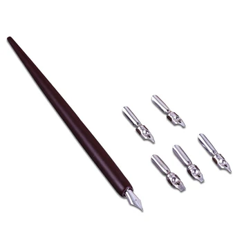 2020 New Dip Pen Stainless Steel Nib Wooden Case Wood English Calligraphy Copperplate Script Oblique Pen Holder With 5 Nib
2020 New Dip Pen Stainless Steel Nib Wooden Case Wood English Calligraphy Copperplate Script Oblique Pen Holder With 5 Nib