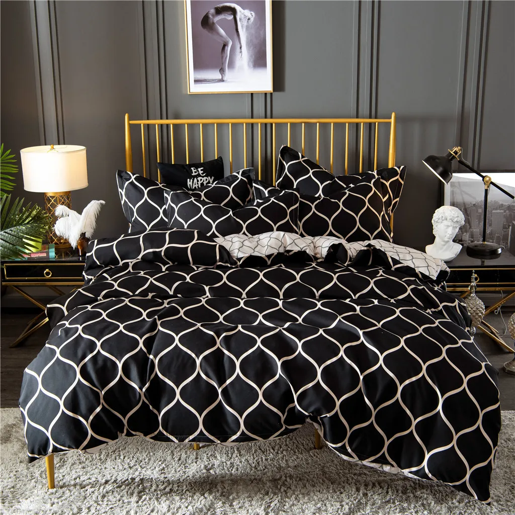 NAI YUE Bedding Simple Sanding Print Quilt Cover Pillowcase Without Sheets 3PCS Winter Quilt Soft Breathable Throw Blanket #45
NAI YUE Bedding Simple Sanding Print Quilt Cover Pillowcase Without Sheets 3PCS Winter Quilt Soft Breathable Throw Blanket #45