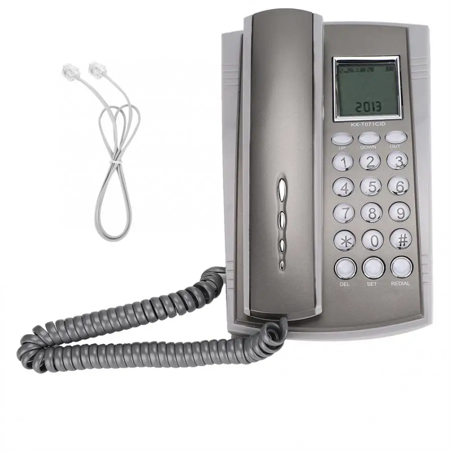 

Wall Mount Desktop Corded Telephone Mute Landline Phone for Home Office Hotel Call Center also for People with Low Mobility