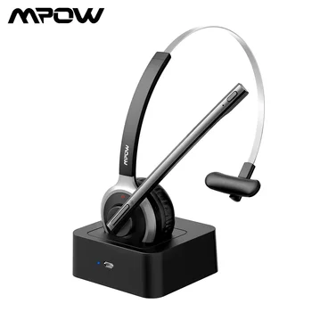 Mpow BH231With Charging Dock 18h Playing Time Bluetooth Wireless Headphones For Call Center Driver Office Noise Cancelling Mic
Mpow BH231With Charging Dock 18h Playing Time Bluetooth Wireless Headphones For Call Center Driver Office Noise Cancelling Mic