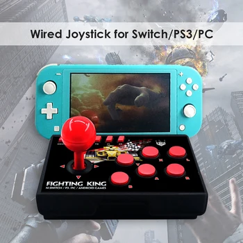 Retro Arcade Station Type C Wired Rocker Fighting Stick Game Joystick Controller for PS 3/Switch/NS-Lite Console/PC/Android TV
Retro Arcade Station Type C Wired Rocker Fighting Stick Game Joystick Controller for PS 3/Switch/NS-Lite Console/PC/Android TV