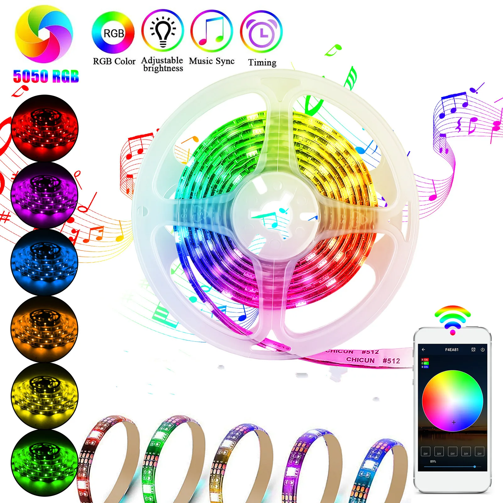 Smart Pixel LED Light Controller,wifi RGB Light Strips, Multi-color, Timer Moder for TV, Bedroom and Outdoor Decor Smart App
Smart Pixel LED Light Controller,wifi RGB Light Strips, Multi-color, Timer Moder for TV, Bedroom and Outdoor Decor Smart App