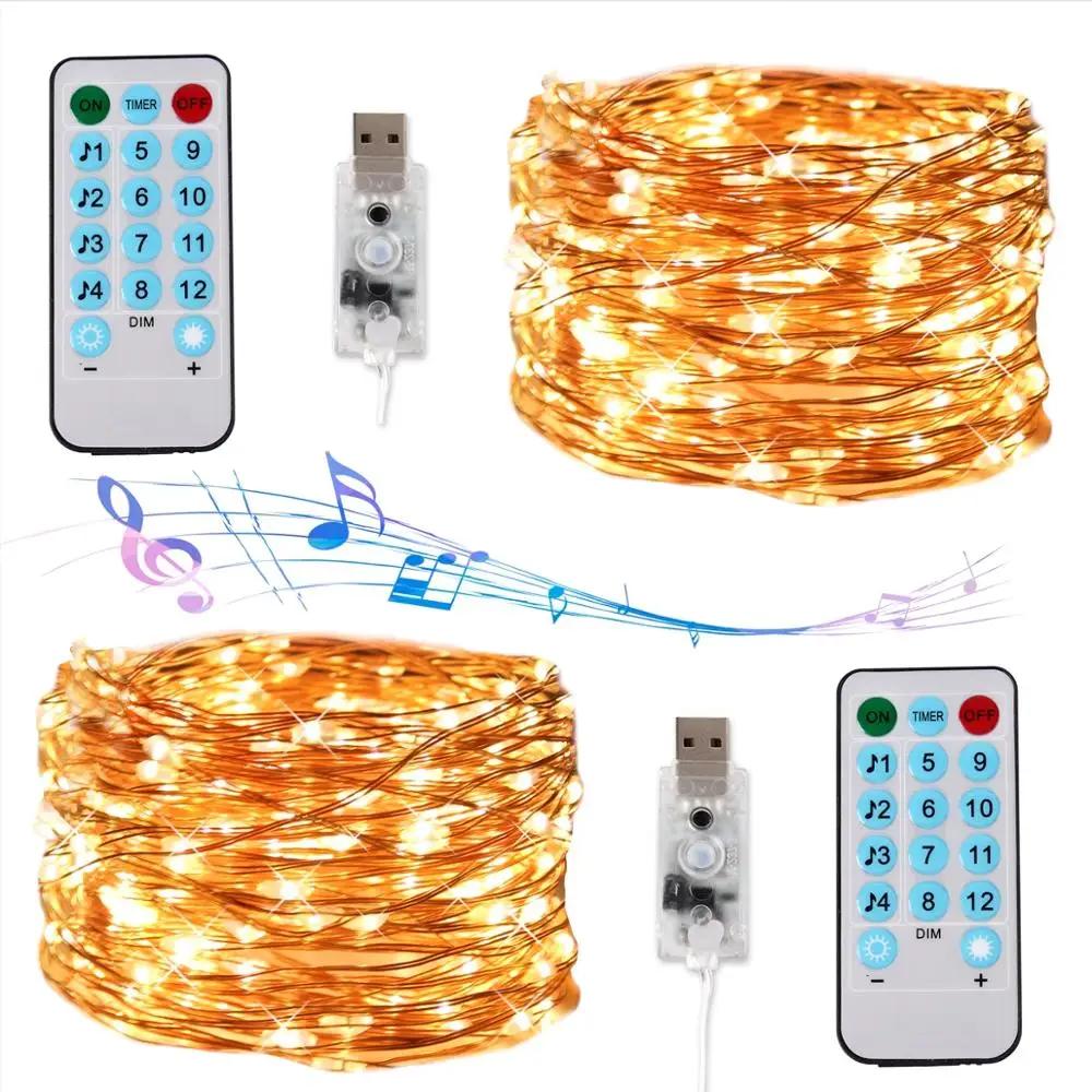 Glow Party Supplies USB Sound Activated LED Music String Light Remote Control Copper Wire Fariy Garland Light Room Party Rave
Glow Party Supplies USB Sound Activated LED Music String Light Remote Control Copper Wire Fariy Garland Light Room Party Rave