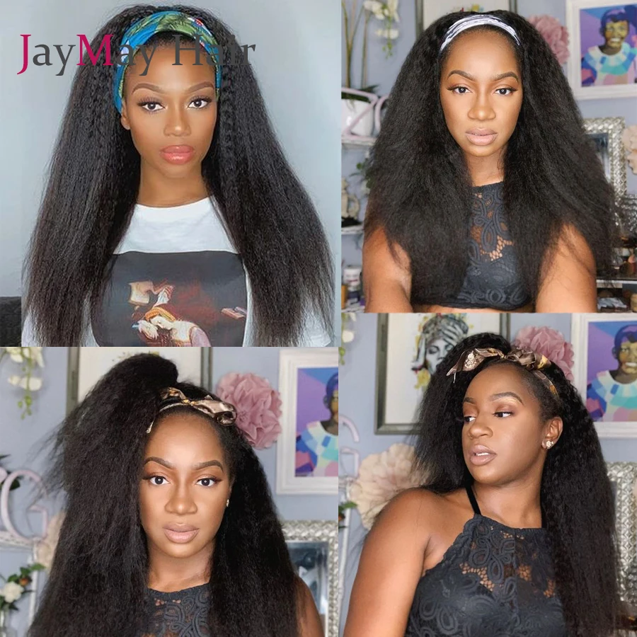 Jaymay Glueless Human Hair Wigs Brazilian Kinky Straight Affordable Full Machine Made Headband Wig For Black Women No Sew In
Jaymay Glueless Human Hair Wigs Brazilian Kinky Straight Affordable Full Machine Made Headband Wig For Black Women No Sew In