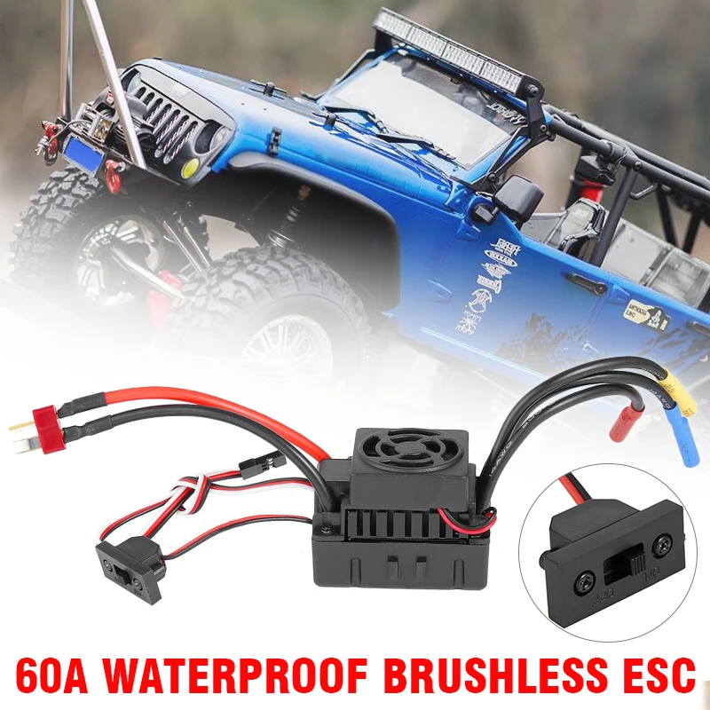 1pcs Brushless Motor Waterproof 60A Sensorless Brushless RC Car Electronic Speed Controller ESC for RC Part Accessory
1pcs Brushless Motor Waterproof 60A Sensorless Brushless RC Car Electronic Speed Controller ESC for RC Part Accessory