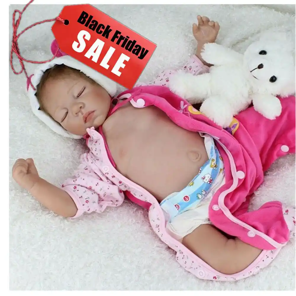 baby doll newborn boy 22 lifelike vinyl body bebe toddler toy